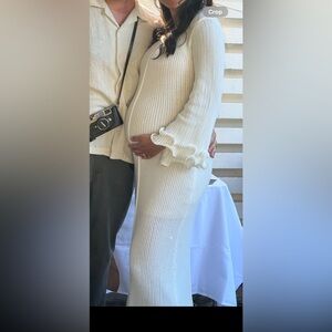 Elegant White Ruffled Women's Top